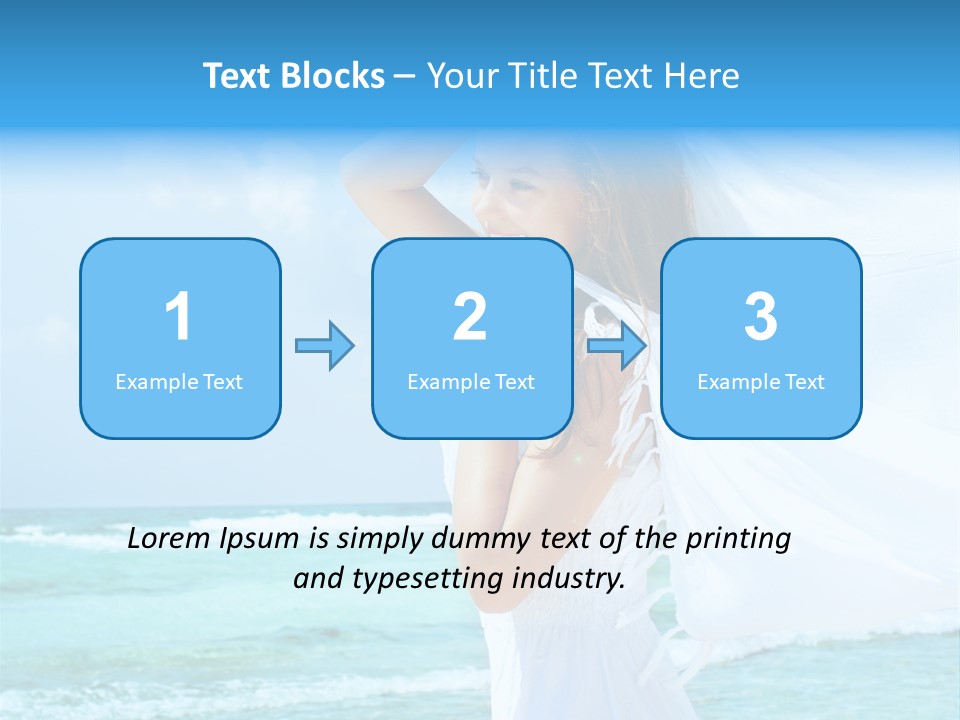 Tropic Woman Clear PowerPoint Template