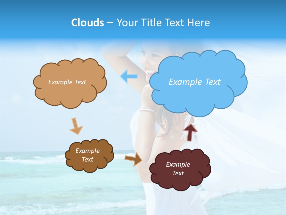 Tropic Woman Clear PowerPoint Template