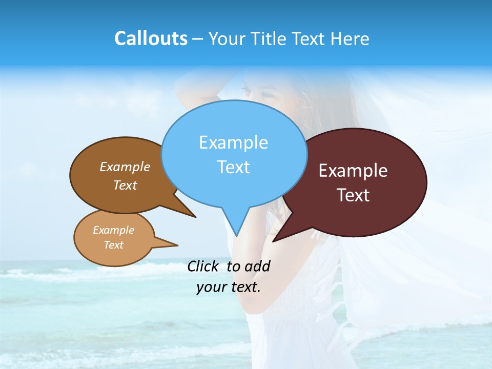 Tropic Woman Clear PowerPoint Template