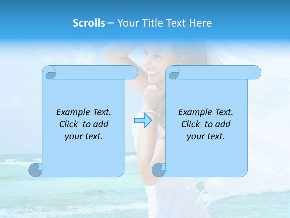Tropic Woman Clear PowerPoint Template