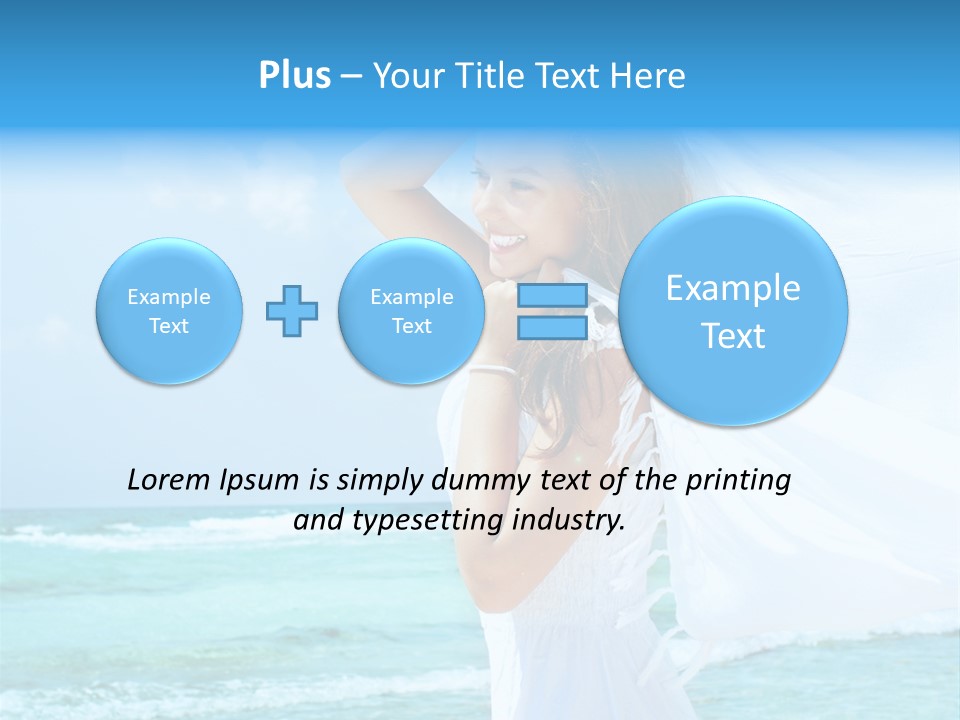 Tropic Woman Clear PowerPoint Template