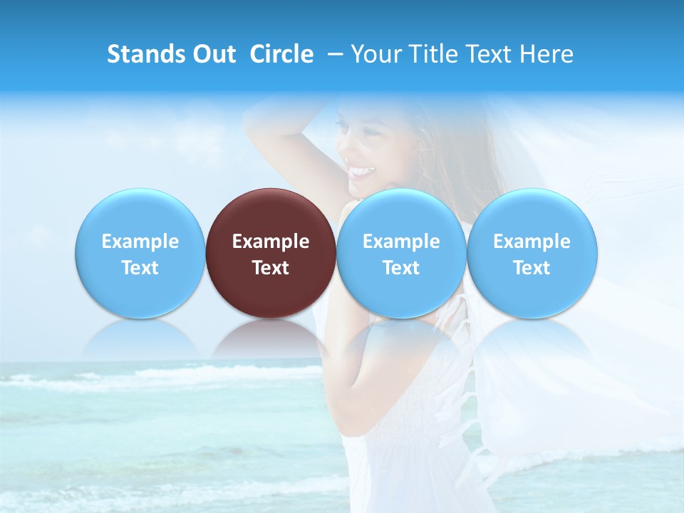 Tropic Woman Clear PowerPoint Template