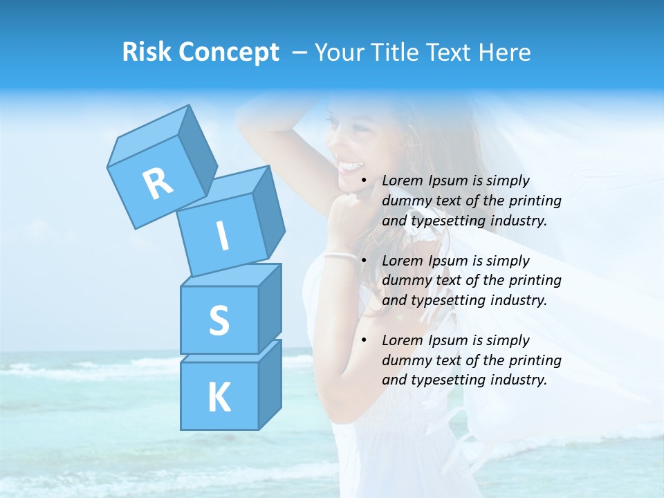 Tropic Woman Clear PowerPoint Template