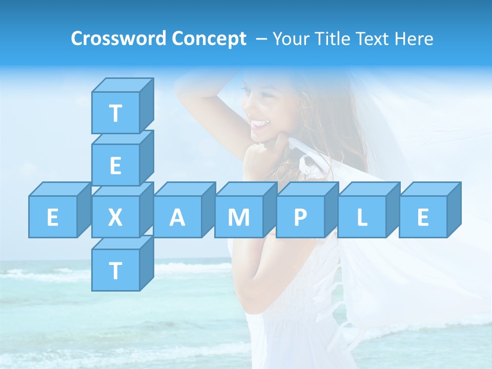 Tropic Woman Clear PowerPoint Template