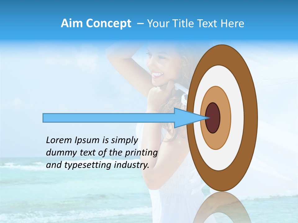 Tropic Woman Clear PowerPoint Template