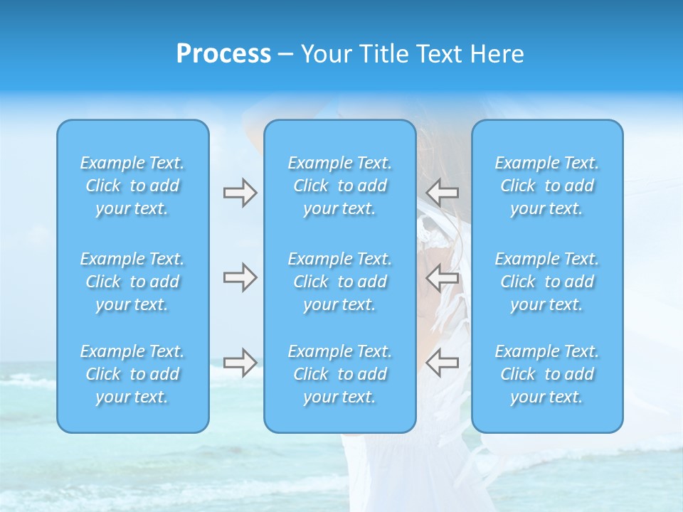 Tropic Woman Clear PowerPoint Template