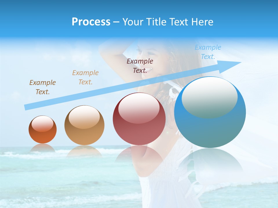Tropic Woman Clear PowerPoint Template
