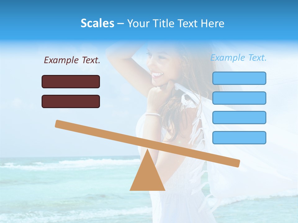 Tropic Woman Clear PowerPoint Template