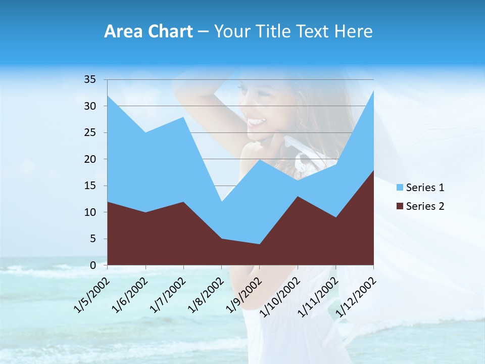 Tropic Woman Clear PowerPoint Template