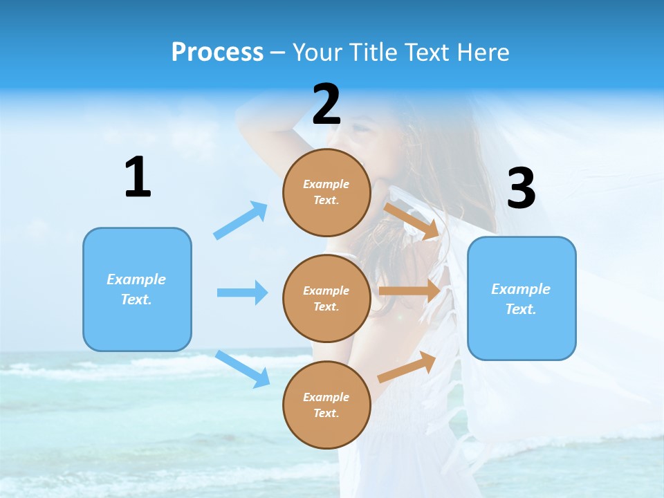 Tropic Woman Clear PowerPoint Template