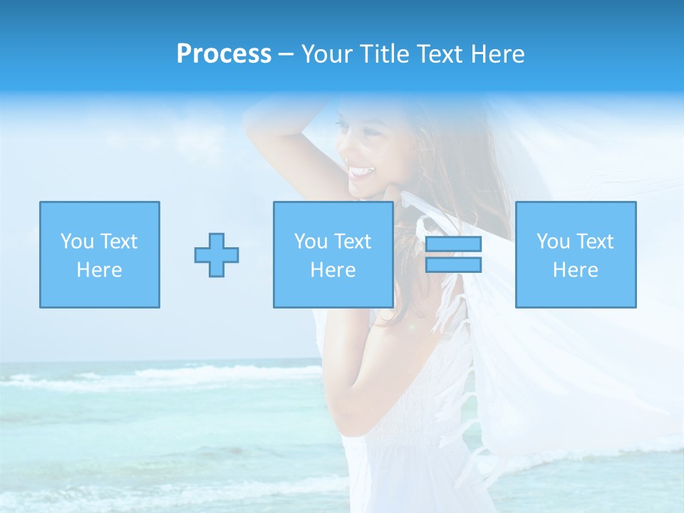 Tropic Woman Clear PowerPoint Template
