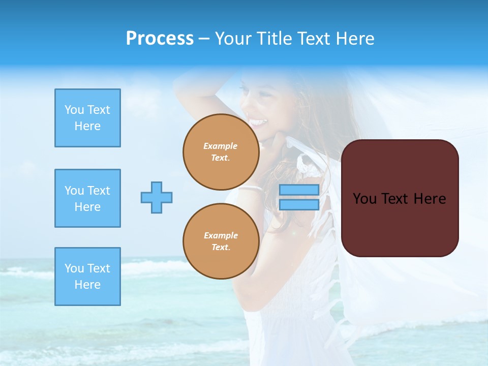 Tropic Woman Clear PowerPoint Template