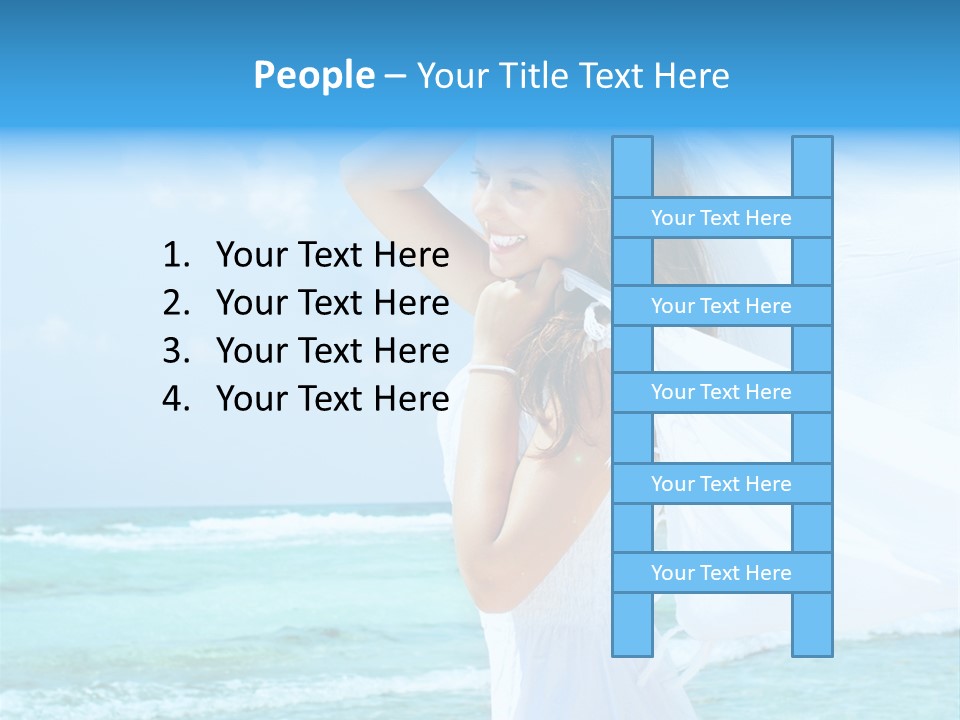 Tropic Woman Clear PowerPoint Template