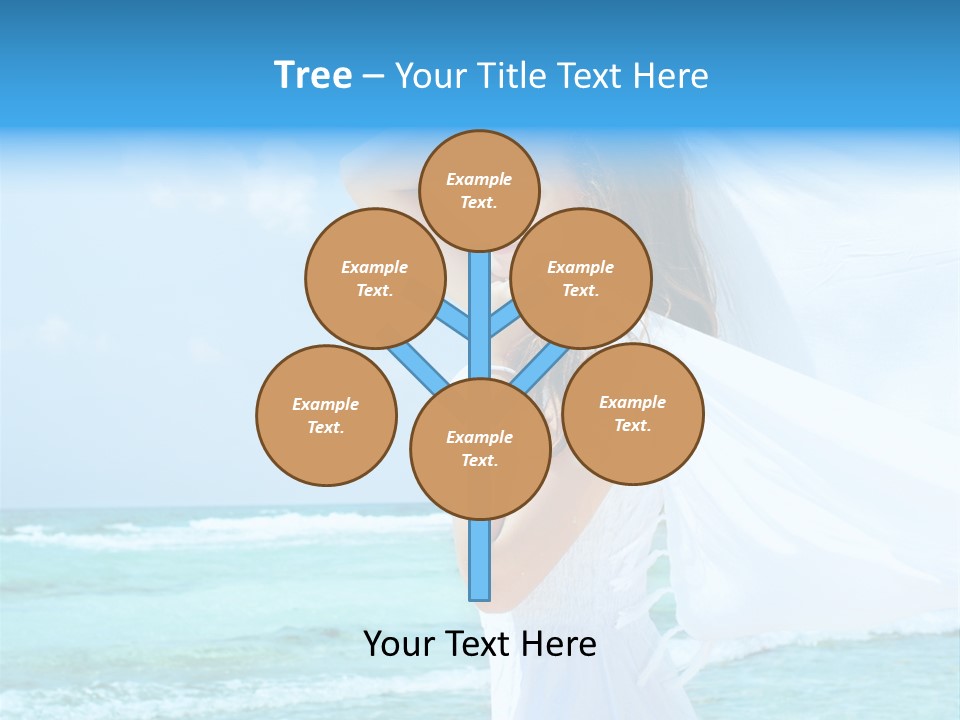 Tropic Woman Clear PowerPoint Template