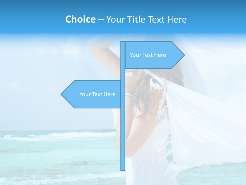 Tropic Woman Clear PowerPoint Template