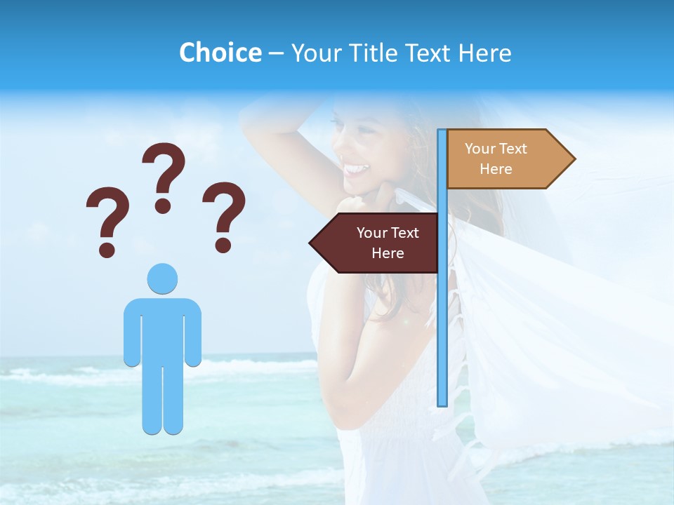 Tropic Woman Clear PowerPoint Template