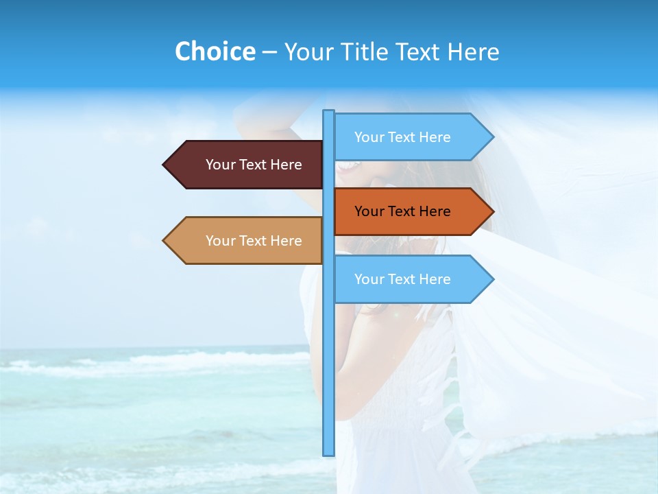 Tropic Woman Clear PowerPoint Template