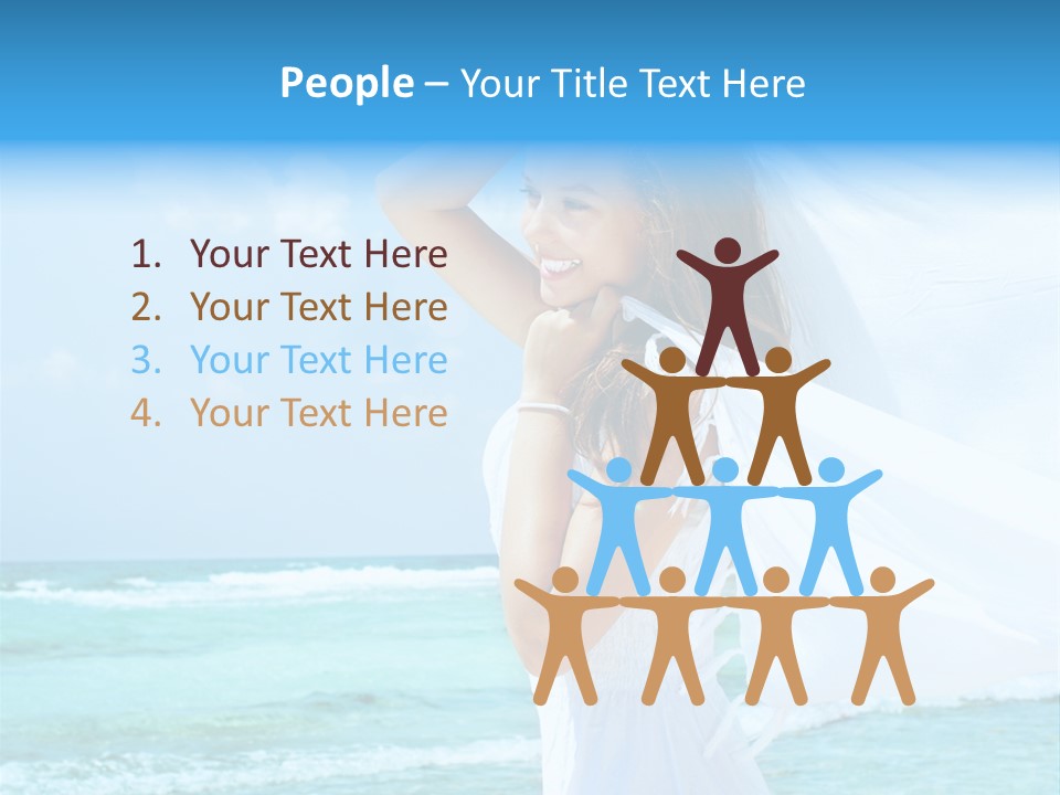 Tropic Woman Clear PowerPoint Template