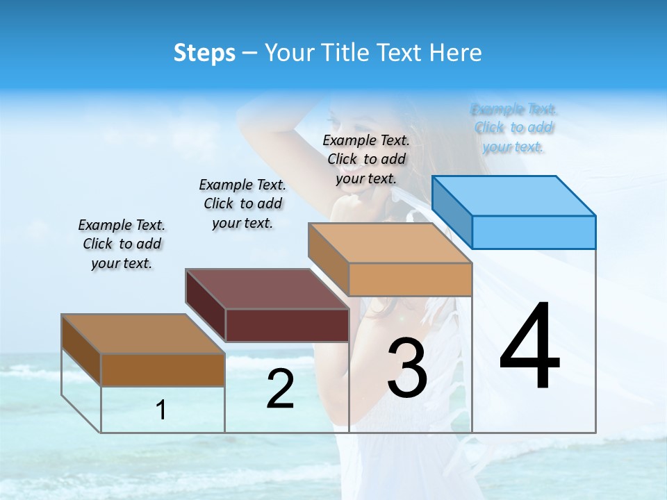 Tropic Woman Clear PowerPoint Template