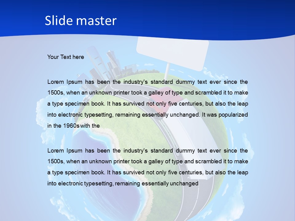 Green Empty Deliver PowerPoint Template