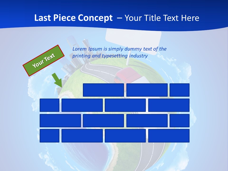 Green Empty Deliver PowerPoint Template