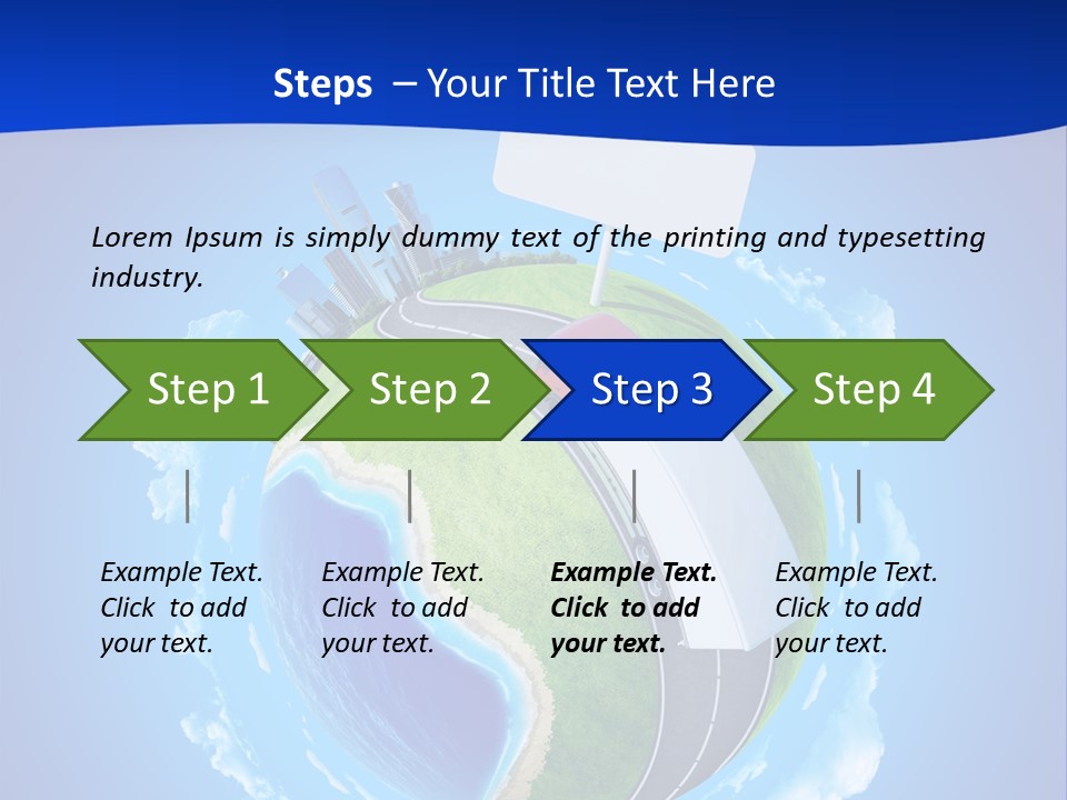 Green Empty Deliver PowerPoint Template