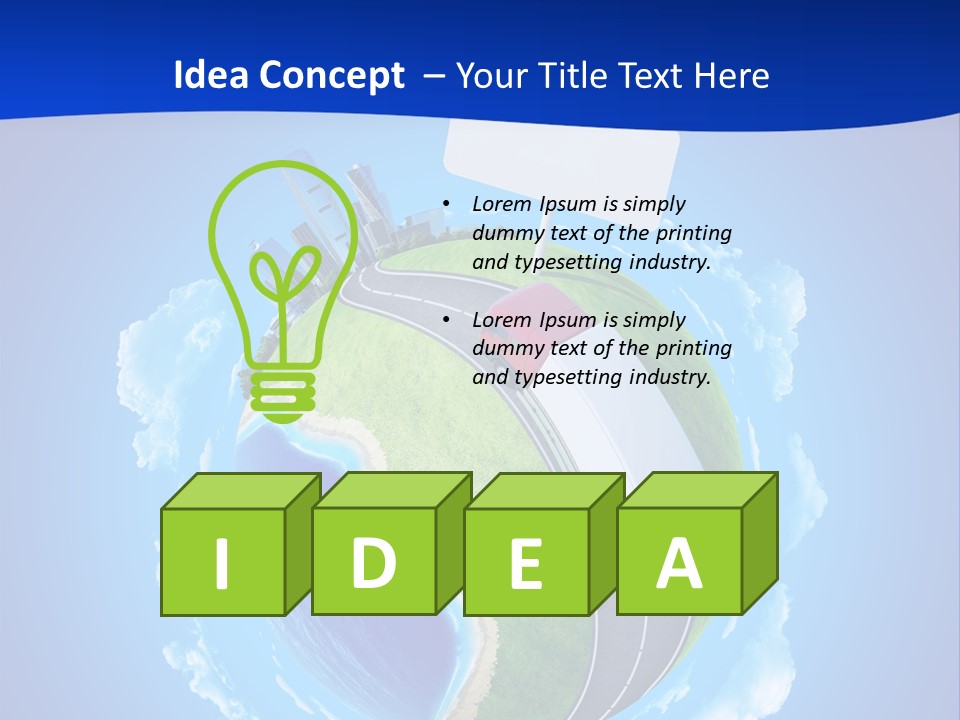 Green Empty Deliver PowerPoint Template