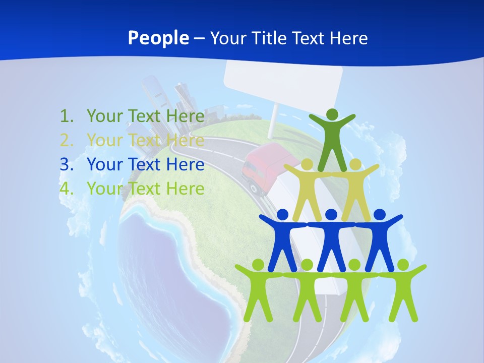 Green Empty Deliver PowerPoint Template