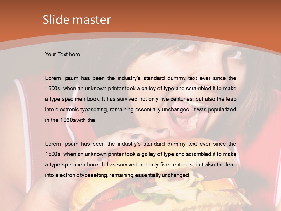 Big Diet American PowerPoint Template