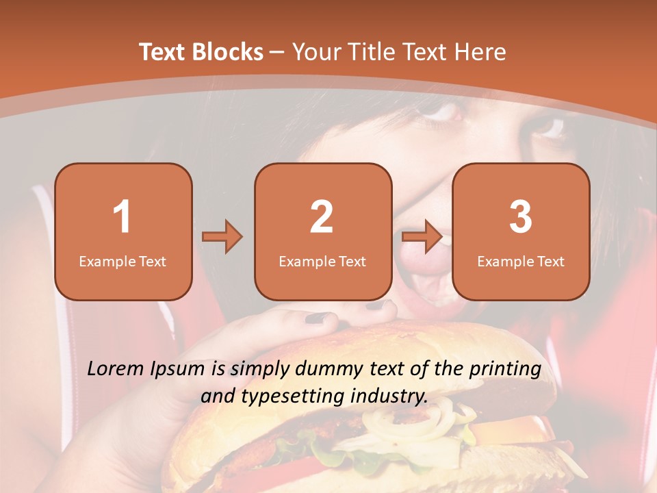Big Diet American PowerPoint Template