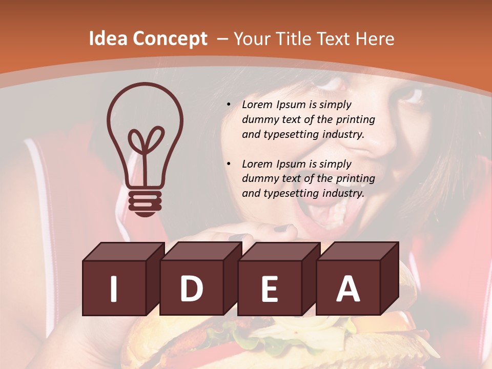 Big Diet American PowerPoint Template