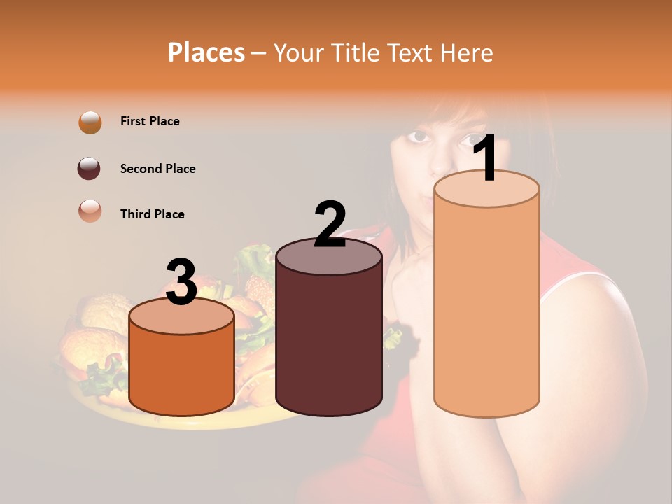 Sausage Meat Cheeseburger PowerPoint Template