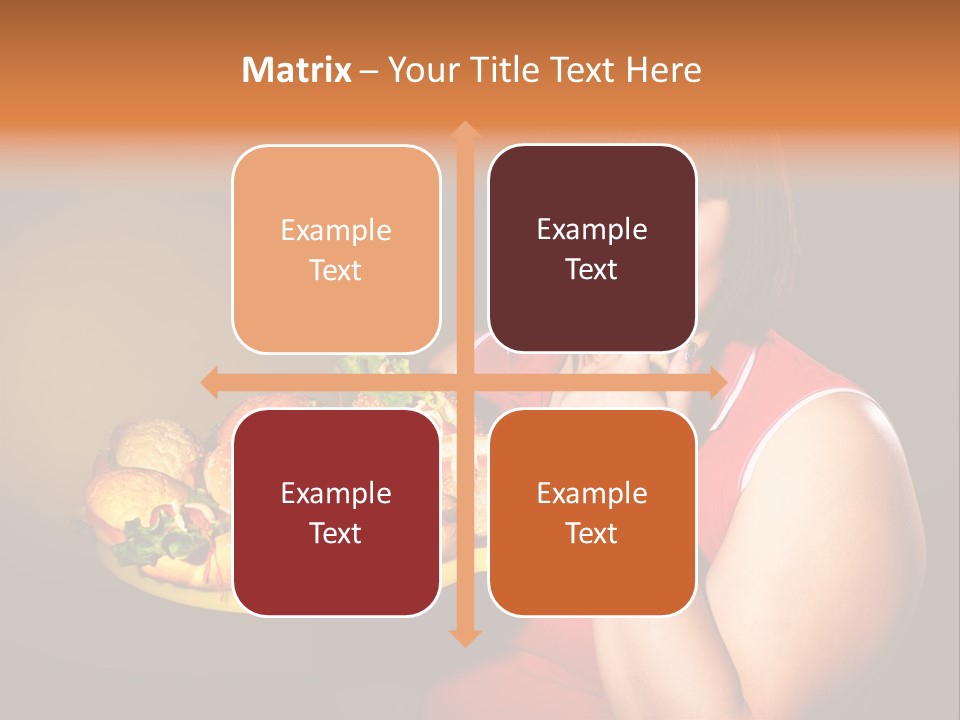 Sausage Meat Cheeseburger PowerPoint Template