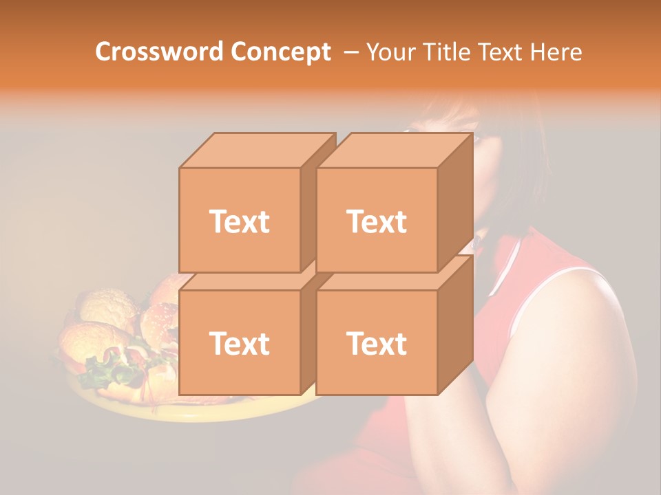 Sausage Meat Cheeseburger PowerPoint Template