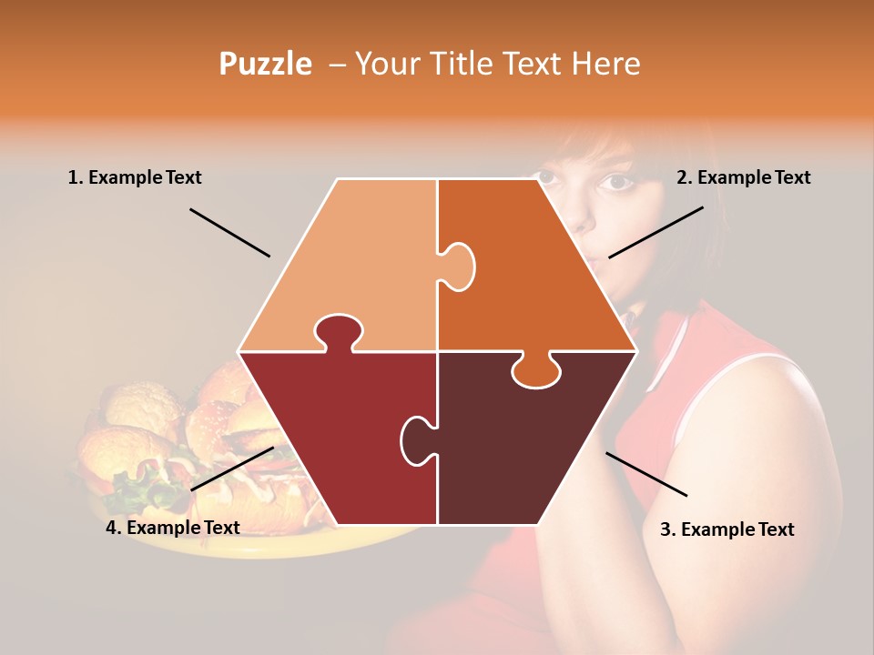 Sausage Meat Cheeseburger PowerPoint Template
