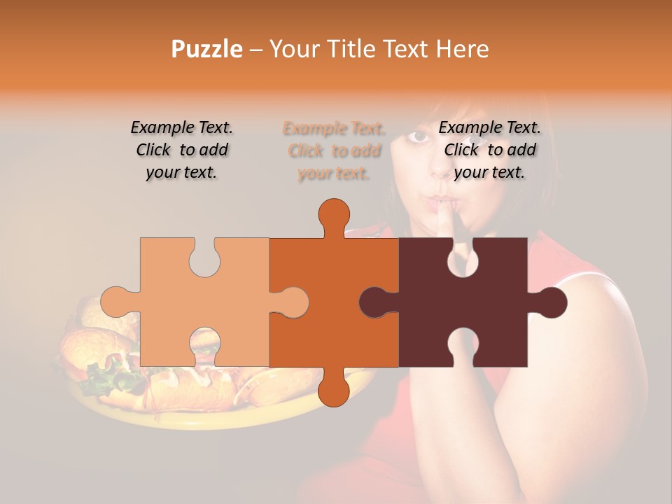 Sausage Meat Cheeseburger PowerPoint Template