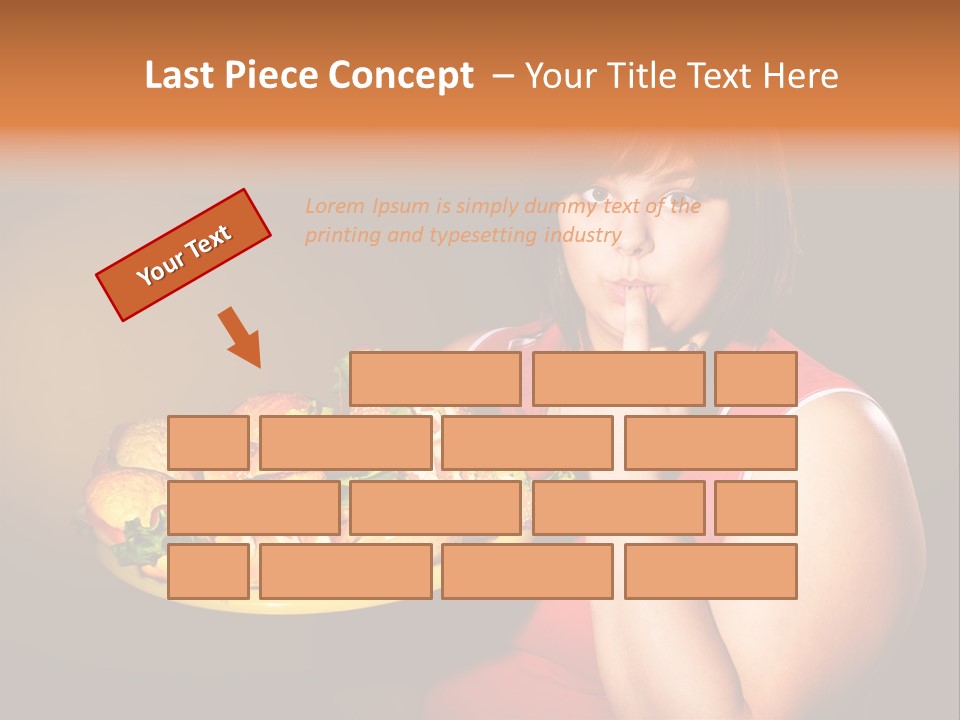 Sausage Meat Cheeseburger PowerPoint Template