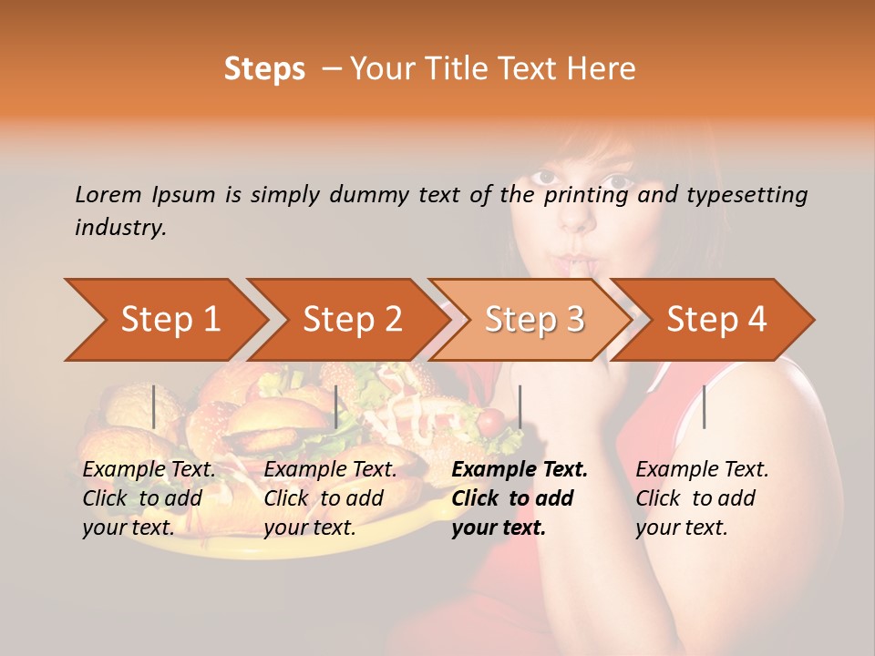 Sausage Meat Cheeseburger PowerPoint Template