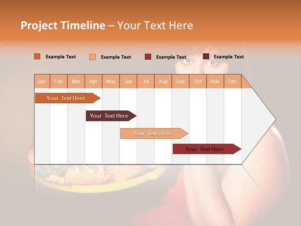 Sausage Meat Cheeseburger PowerPoint Template