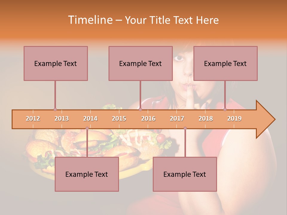 Sausage Meat Cheeseburger PowerPoint Template