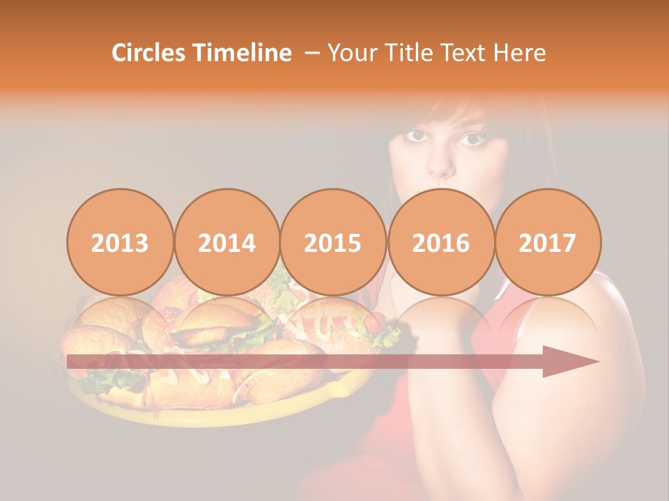 Sausage Meat Cheeseburger PowerPoint Template