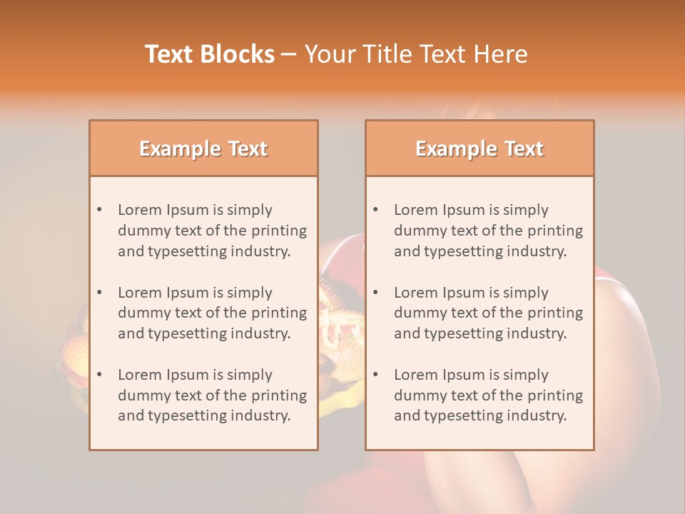 Sausage Meat Cheeseburger PowerPoint Template