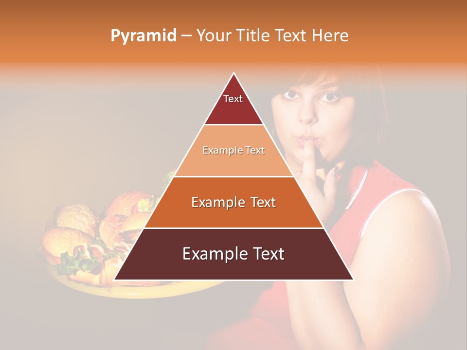 Sausage Meat Cheeseburger PowerPoint Template