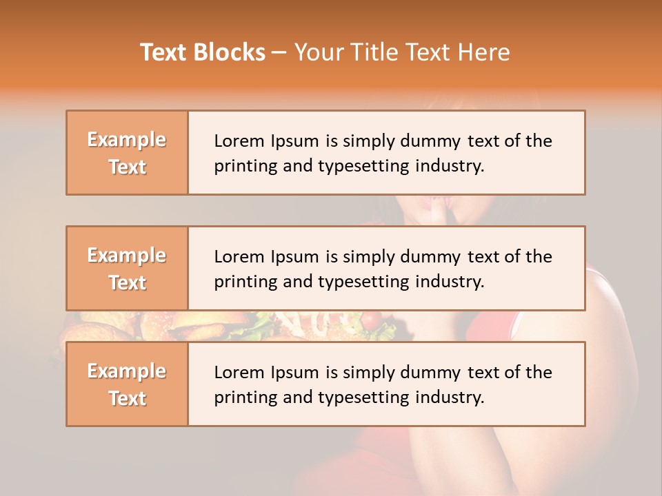 Sausage Meat Cheeseburger PowerPoint Template