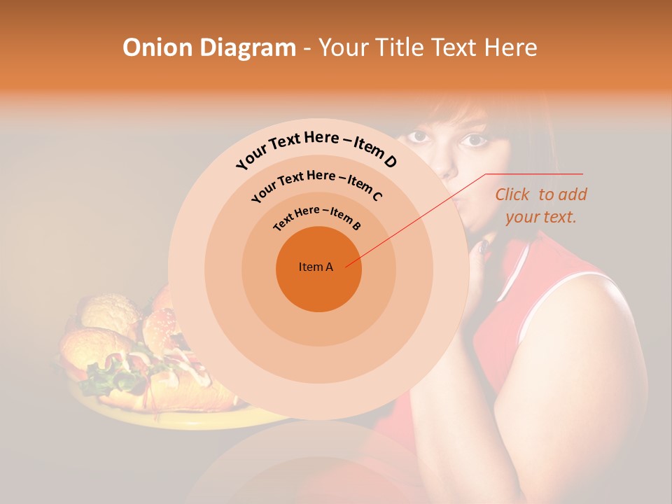 Sausage Meat Cheeseburger PowerPoint Template