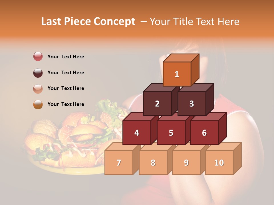 Sausage Meat Cheeseburger PowerPoint Template