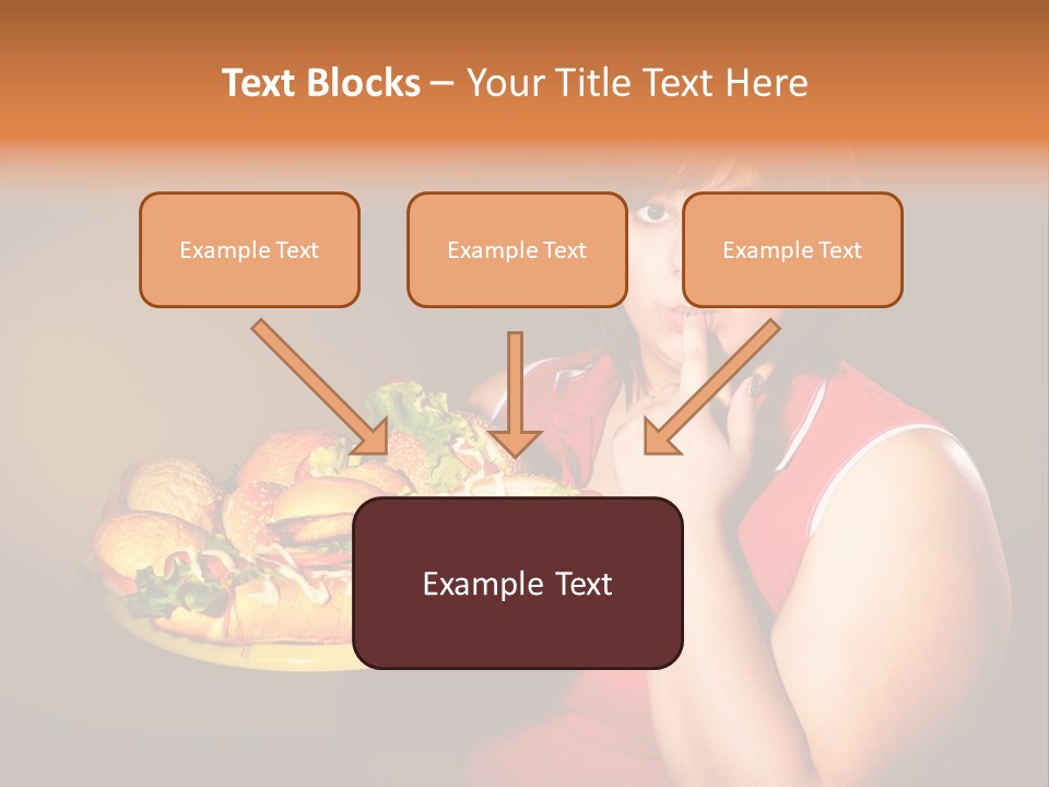 Sausage Meat Cheeseburger PowerPoint Template