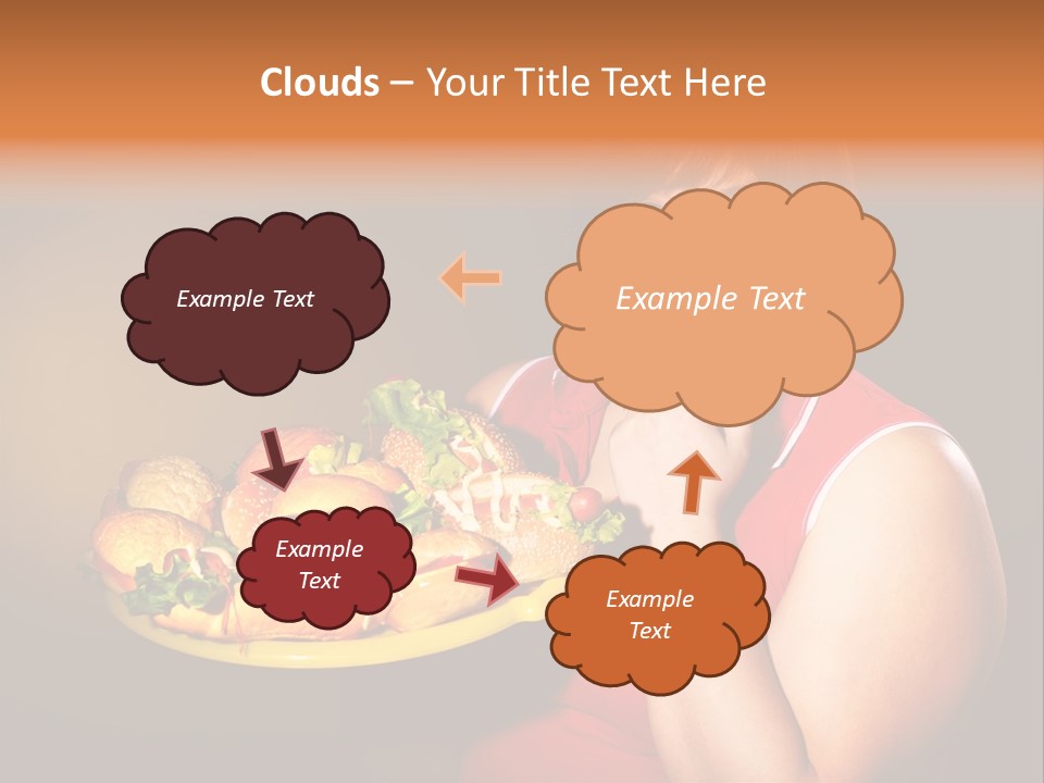 Sausage Meat Cheeseburger PowerPoint Template
