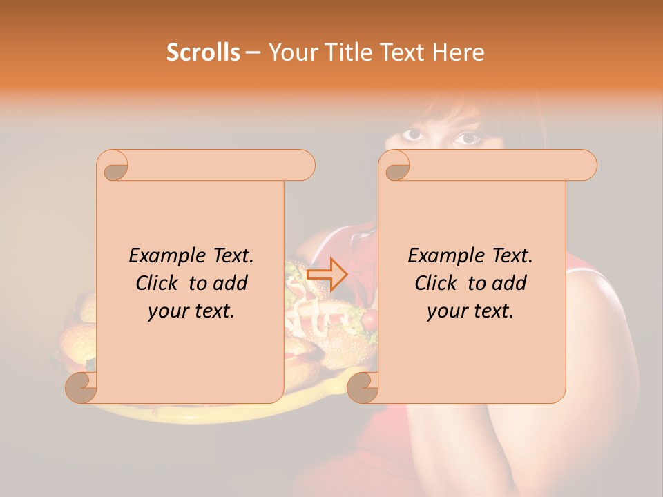 Sausage Meat Cheeseburger PowerPoint Template