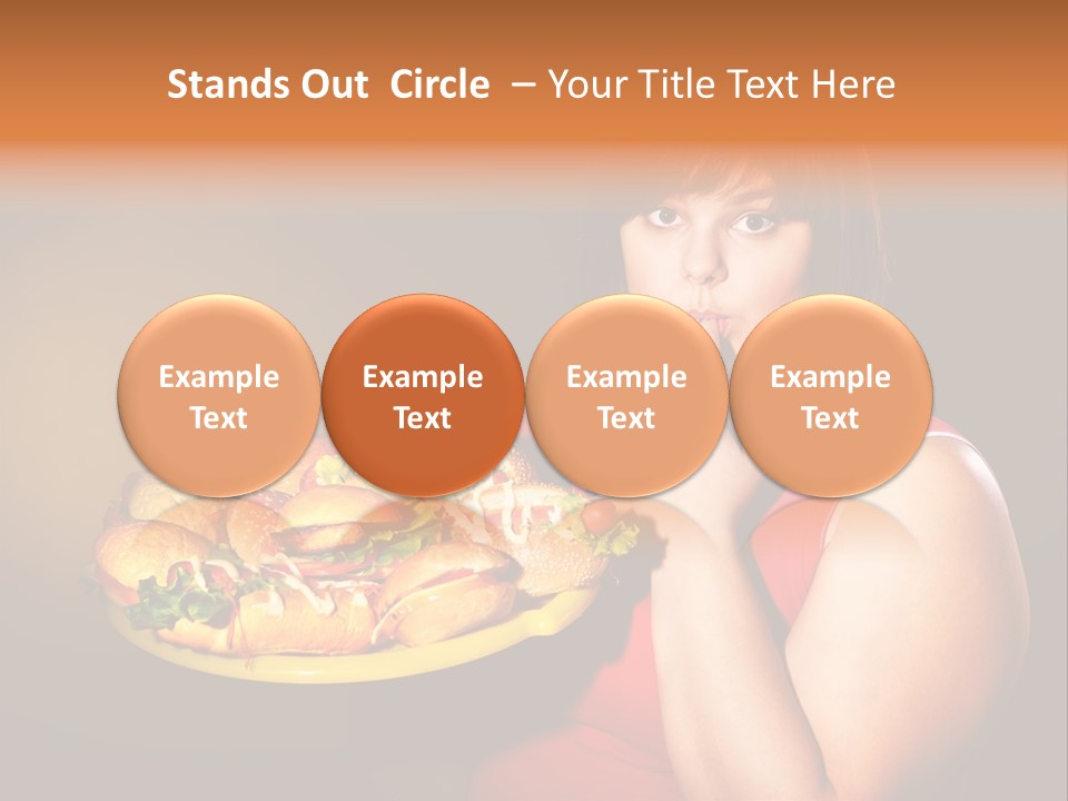 Sausage Meat Cheeseburger PowerPoint Template